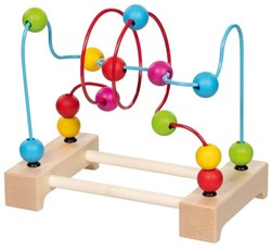 Goki struttura di perline in legno gioco di motricità per bambini