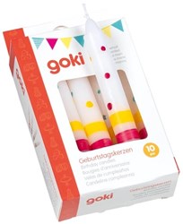 Goki set di candele di compleanno - candele colorate Susibelle