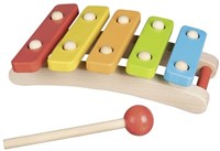 Goki xilofono in legno giocattolo musicale con 5 melodie per bambini