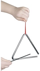 Goki triangolo strumento musicale metallo grande per bambini