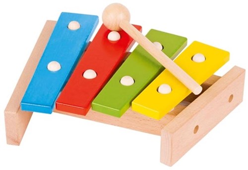 Goki xilofono giocattolo musicale in legno colorato 4 toni