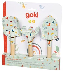 Goki set attrezzi da giardino per bambini - primavera - gioco giardinaggio
