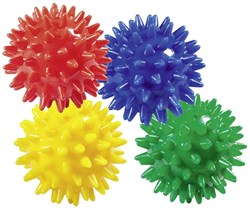 Goki palla da massaggio pompon per bambini - palla sensoriale colorata