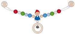Goki catena passeggino bambino - giocattolo neonato multicolore