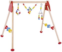 Goki palestrina in legno arcobaleno - arco gioco regolabile per bambini