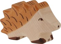 Holztiger riccio in legno figura da gioco piccola giocattolo sostenibile