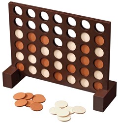 Philos gioco in legno Forza 4 - classico gioco di strategia per bambini