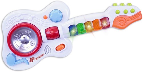 Bontempi chitarra elettronica giocattolo bianca per bambini - divertimento musicale-2