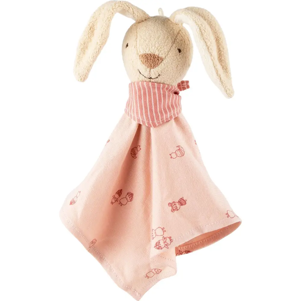sigikid copertina coniglio neonato rosa multicolore peluche 24 cm