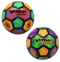 Pallone da calcio Strada misura 5 plastica verde rosso per bambini
