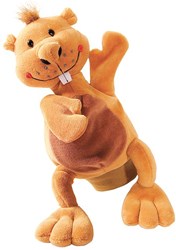Beleduc marionetta castoro peluche giocattolo - pupazzo da ruolo
