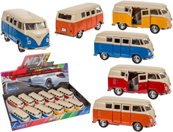 Out of the Blue auto giocattolo VW T1 bus 1963 pull-back 12 cm modello