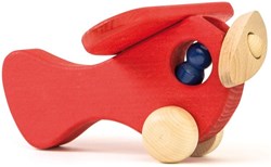 Ostheimer aereo in legno rosso con personaggio - giocattolo creativo