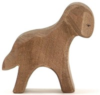 Ostheimer agnello in legno marrone in piedi figura gioco bambini