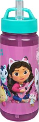 van der Meulen Bottiglia Gabby's Dollhouse 500ml con cannuccia - bambini