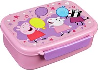 Lunch box Peppa Pig con contenitore snack - colorata per bambini