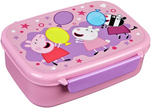 Lunch box Peppa Pig con contenitore snack - colorata per bambini