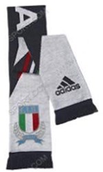 Adidas sciarpa rugby tifoso Italia blu accessorio poliestere
