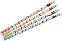 12 matite con tabelle e gomma 6489