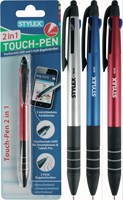 Penna a sfera touchscreen 3 colori 2 in1 30312