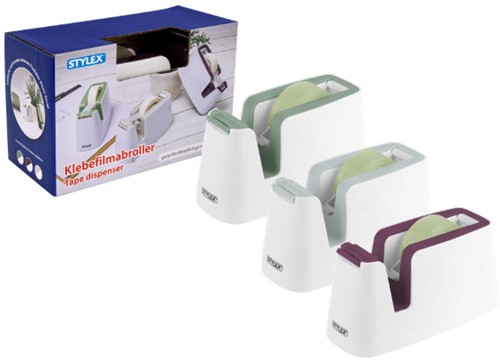 Dispenser nastro adesivo Stylex per rotolo da 33 mt 3 ass. 23289