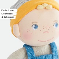 Haba bambola coccolosa Lasse bambola morbida 25 cm per bambini e neonati-2