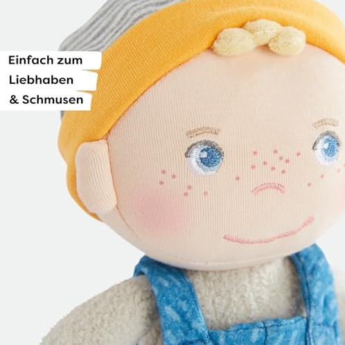 Haba bambola coccolosa Lasse bambola morbida 25 cm per bambini e neonati-2