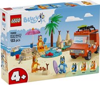 LEGO Bluey auto da spiaggia set di gioco - costruzioni creative per bambini
