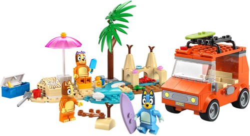 LEGO Bluey auto da spiaggia set di gioco - costruzioni creative per bambini-2