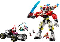 LEGO DREAMZzz 71497 Coopers Tijgermecha en Zero's Hot Rod Auto-2