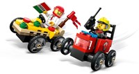 LEGO City Voertuigen Racepakket: Pizzawagen vs. Brandweer-3