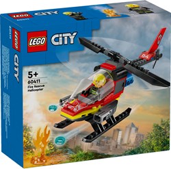 LEGO City elicottero dei pompieri giocattolo - 60411 - set di costruzione per bambini