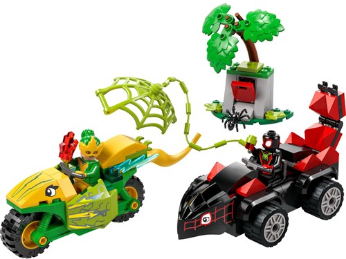 LEGO Spidey Spin en Electro achtervolging met dinovoertuigen-2