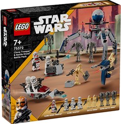 LEGO Star Wars set di costruzione Clone Trooper Battle Pack con droidi 75372