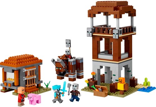 LEGO Minecraft set di costruzione Avamposto dei Predoni e Devastatore 21278-2