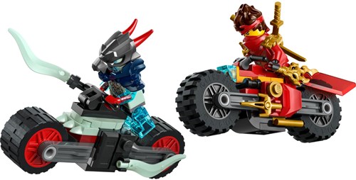 LEGO NINJAGO Gara in moto di Kai set di costruzione con 2 moto e minifigure-2