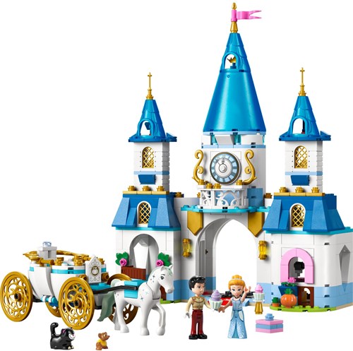 LEGO Disney Prinses 43275 Assepoesters Kasteel en Paardenkoets-2