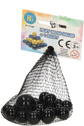 Set di biglie di vetro giocattolo 20 pezzi con biglia grande