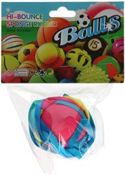 Pallina rimbalzante giocattolo con nastro arcobaleno per bambini