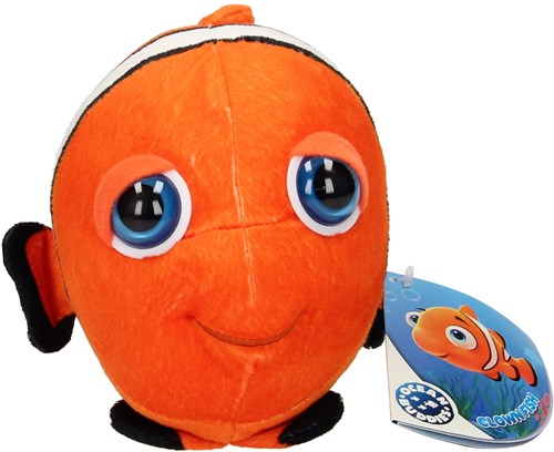 Lobbes peluche pesce pagliaccio - testa grande - 25cm - peluche morbido pesce-2
