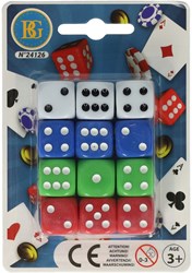 Set di dadi classici colorati - 12 pezzi gioco dadi