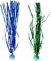 Lobbes palla rimbalzante giocattolo con frange - cometa colorata 28cm-2
