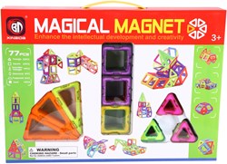 Science set di mattonelle magnetiche 77 pezzi - giocattolo creativo