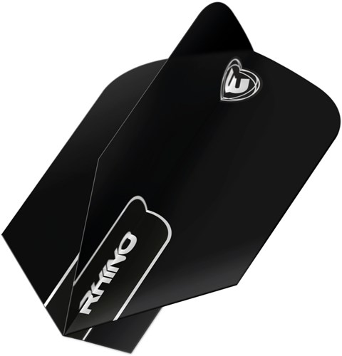 Winmau Dart Flights Rhino Slim nero - 100 micron set da 3 pezzi-2