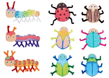Haba set creativo - set di infilatura creativo insetti e bruchi per bambini