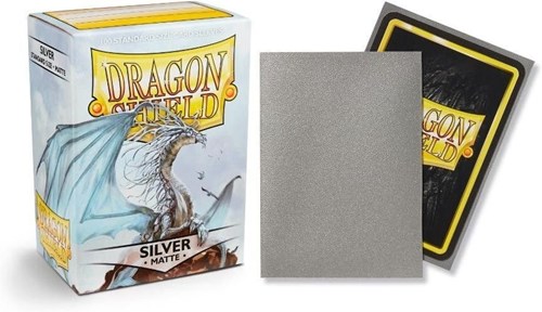 Dragon Shield bustine per carte formato standard argento opaco 100 pezzi-2