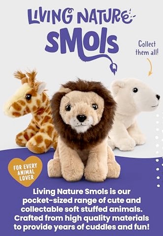 Living Nature peluche SMOLS Highland Cow giocattolo morbido-3