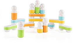 Guidecraft giocattolo magnetico da costruzione Grippies Links - set 16 pezzi