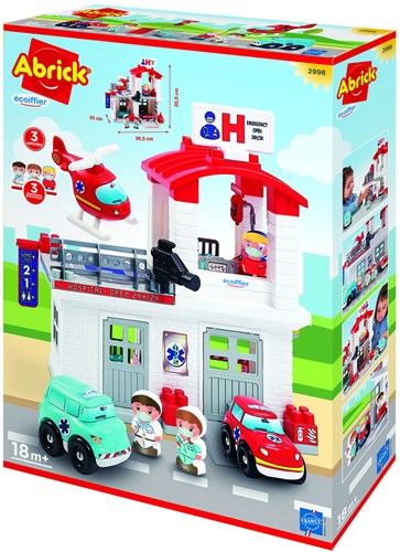 Abrick ospedale con accessori - set di gioco per bambini