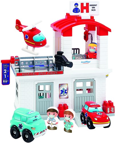 Abrick ospedale con accessori - set di gioco per bambini-2